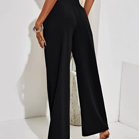 Rapbin Women's Cotton Linen Pants Loose Elastic Waist Beach Trousers Size Large - Picture 2 of 4